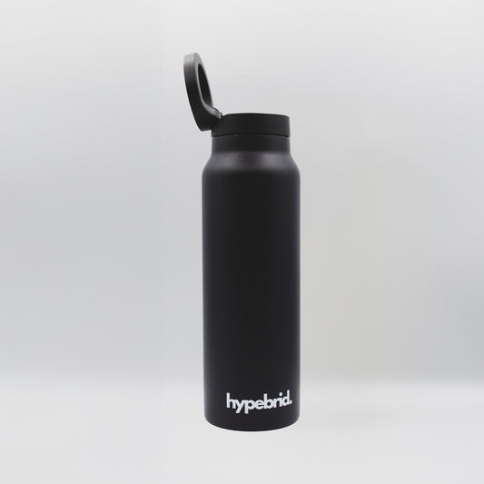 Obsidian – 500ml Magnetic Lid Water Bottle by Hypebrid - Butchers Protein