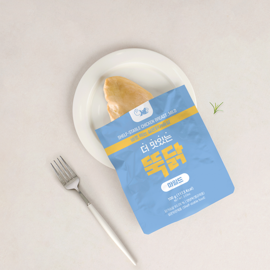 : Tuk-Dak Shelf Stable Mild Chicken Breast Korean Quality High Protein Snack