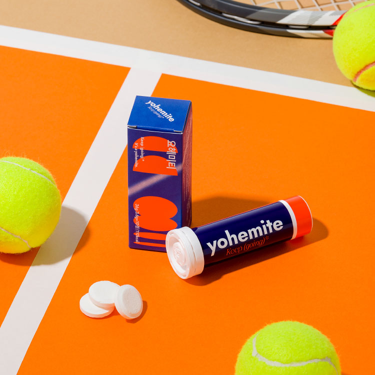 yohemite Classic Tangerine Electrolyte Tablets Effervescent Hydration Sports