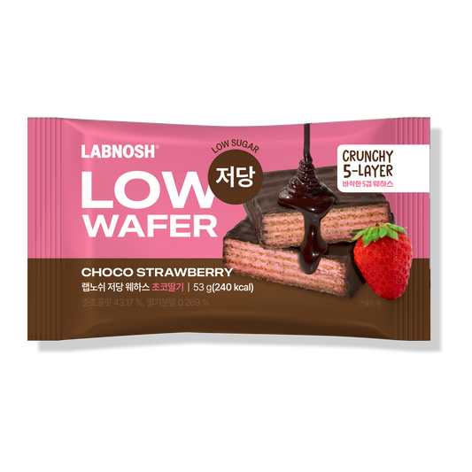 LABNOSH Low Sugar Wafer Strawberry - Butchers Protein