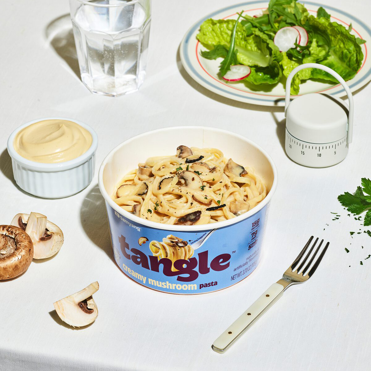Tangle Creamy Mushroom Pasta Big Bowl - Butchers Protein
