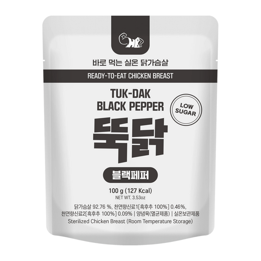 Tuk-Dak Black Pepper Chicken Breast 24g Protein Ready to Eat Australia